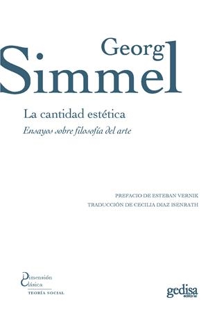 La cantidad estética | Simmel, George | Cooperativa autogestionària