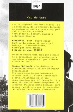 Cap de turc | Günter Wallraff | Cooperativa autogestionària