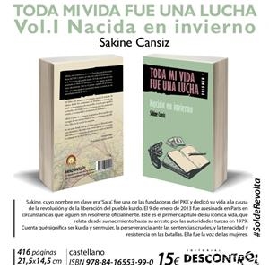 Toda mi vida fue una lucha vol.I | Sakine Cansiz | Cooperativa autogestionària