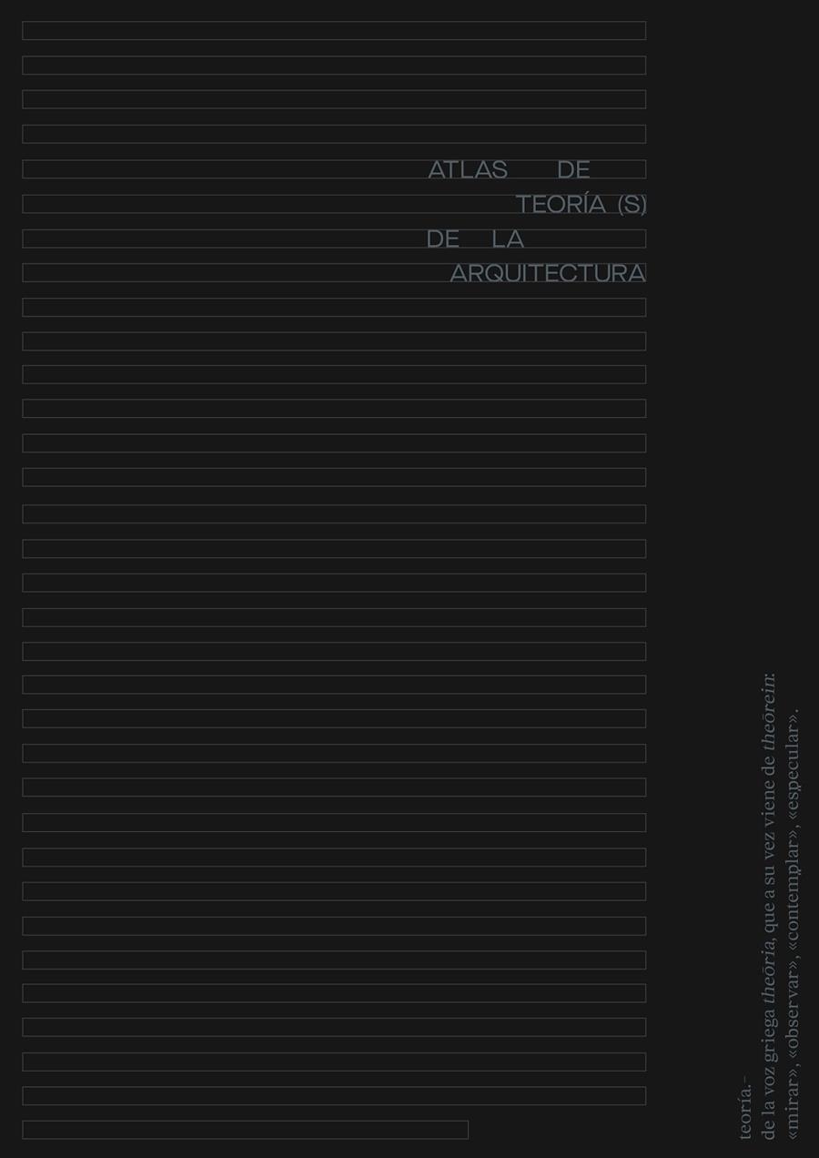 Atlas de teoría(s) de la arquitectura | Rodrigo de la O Cabrera, Manuel | Cooperativa autogestionària
