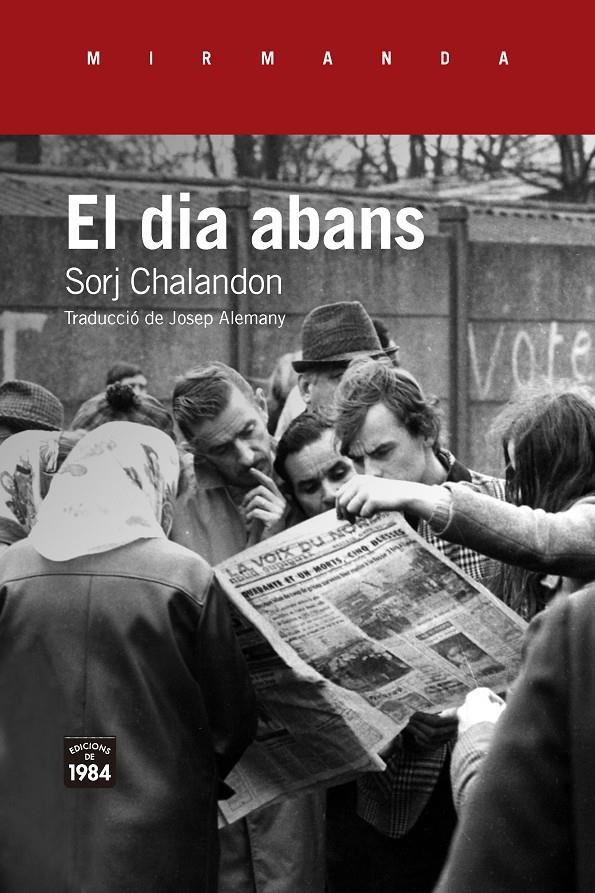 El dia abans | Chalandon, Sorj