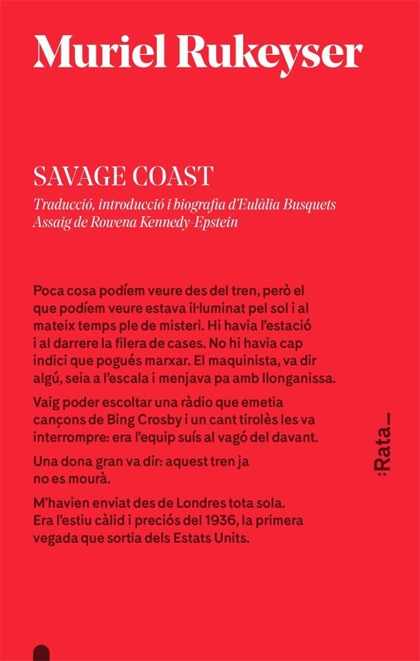 Savage Coast | Muriel Rukeyser