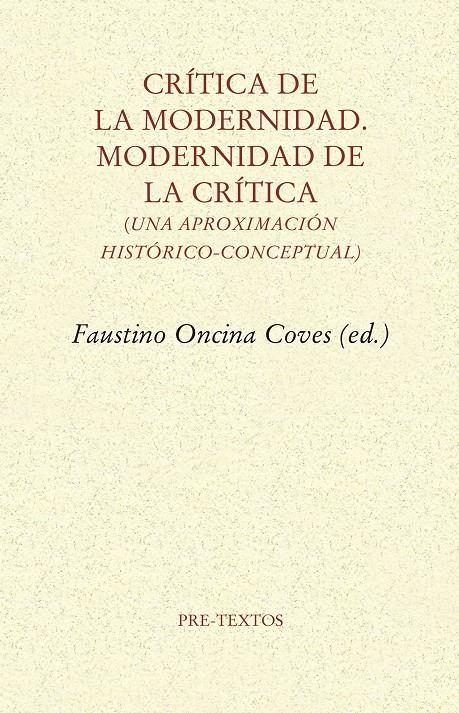 Crítica de la Modernidad. Modernidad de la crítica | Varios autores | Cooperativa autogestionària
