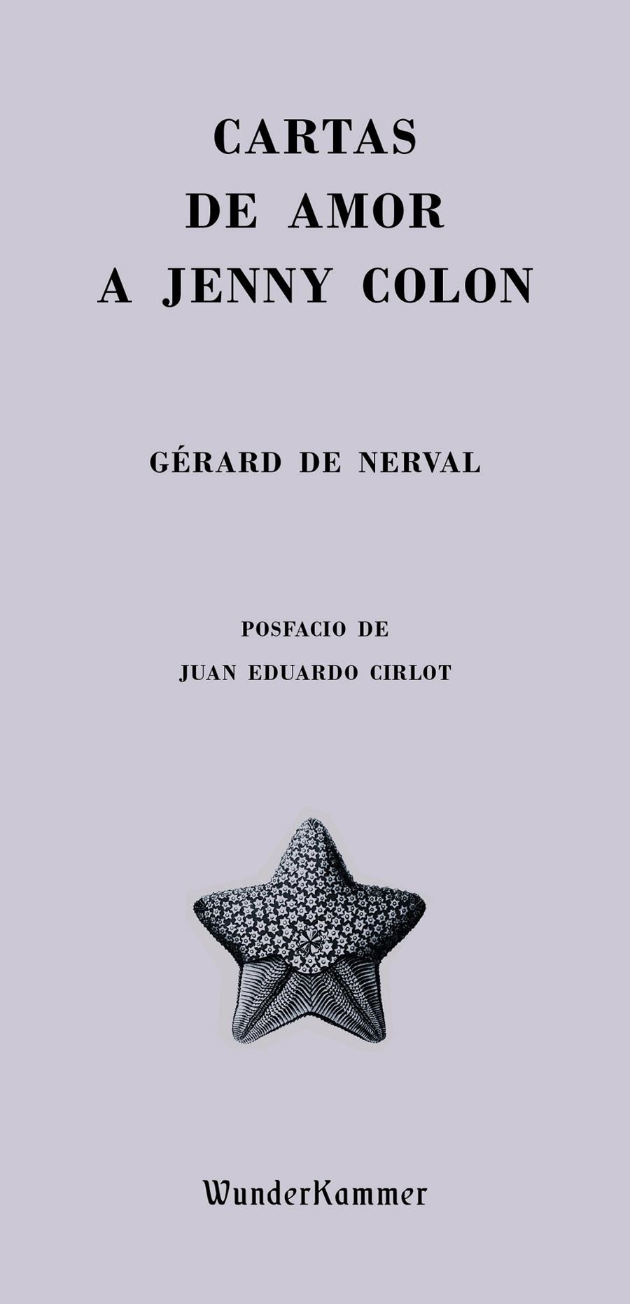 Cartas de amor a Jenny Colon | de Nerval, Gérard | Cooperativa autogestionària