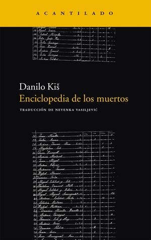 Enciclopedia de los muertos | Kis, Danilo | Cooperativa autogestionària