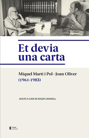 Et devia una carta | Canadell Rusiñol, Roger | Cooperativa autogestionària