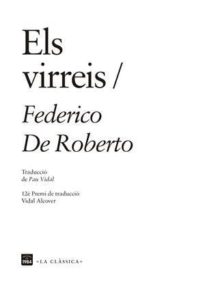 Els virreis | De Roberto, Federico | Cooperativa autogestionària