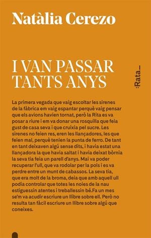 I van passar tants anys | Cerezo, Natàlia | Cooperativa autogestionària