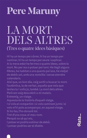 La mort dels altres | Maruny, Pere | Cooperativa autogestionària