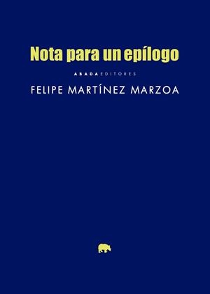 Nota para un epílogo | Martínez Marzoa, Felipe | Cooperativa autogestionària