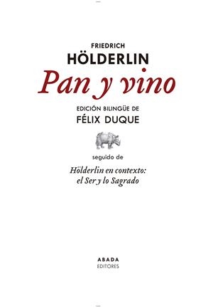 Pan y vino | Hölderlin, Friedrich | Cooperativa autogestionària