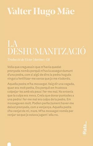La deshumanització | Hugo Mãe, Valter | Cooperativa autogestionària