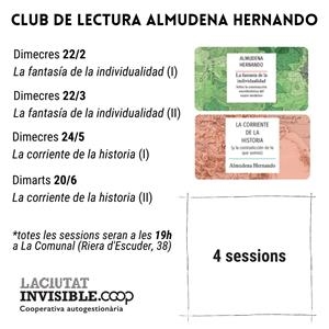 Club de lectura - ALMUDENA HERNANDO (4 sessions) | La Ciutat invisible | Cooperativa autogestionària