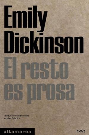 El resto es prosa | Dickinson, Emily | Cooperativa autogestionària