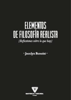 Elementos de filosofía realista | Benois, Jocelyn | Cooperativa autogestionària