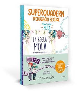 Pack Aprèn amb Menstruita (La regla mola + Superquadern d'educació sexual) | Salvia, Anna | Cooperativa autogestionària