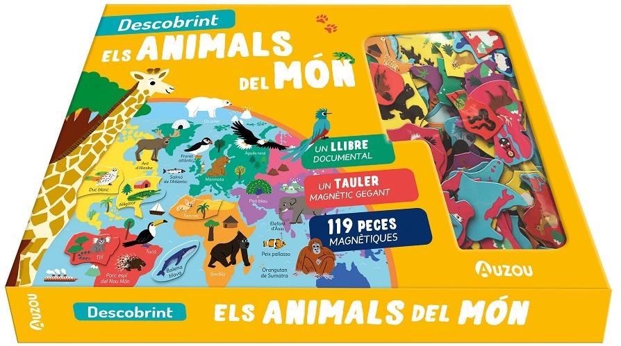 Descobrint els animals del món. Tauler magnètic | Billioud, Jean-Michel | Cooperativa autogestionària