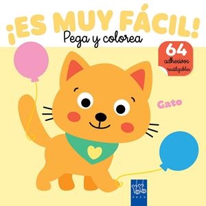 ¡Es muy fácil! Pega y colorea. Gato | Yoyo | Cooperativa autogestionària
