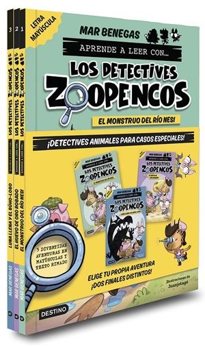 Pack Aprende a leer con...Los Detectives Zoopencos 1-3. Elige tu historia | Benegas, Mar | Cooperativa autogestionària
