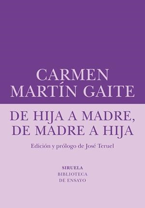 De hija a madre, de madre a hija | Martín Gaite, Carmen | Cooperativa autogestionària