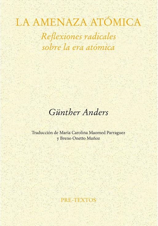 La amenaza atómica | Anders, Günther