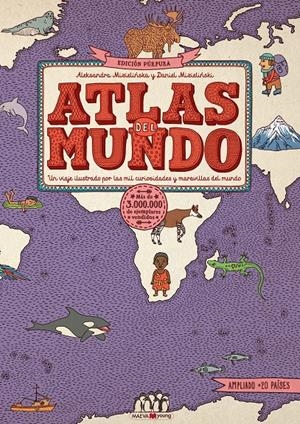 Atlas del mundo. Edición Púrpura | Mizielinska, Aleksandra/Mizielinski, Daniel | Cooperativa autogestionària