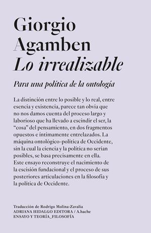Lo irrealizable | Agamben, Giorgio