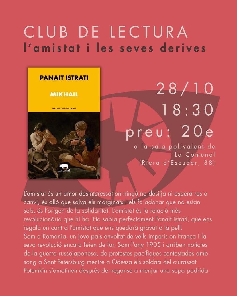 Club de lectura - AMISTAT - Sessió Mikhail | La Ciutat Invisible | Cooperativa autogestionària