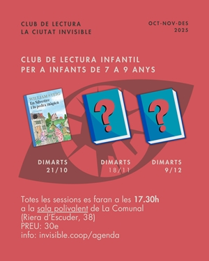 CLUB DE LECTURA - Infantil | La Ciutat Invisible | Cooperativa autogestionària