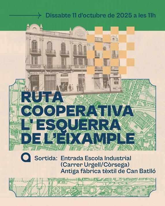 Ruta pel cooperativisme històric a l'Esquerra de l'Eixample | La Ciutat Invisible | Cooperativa autogestionària