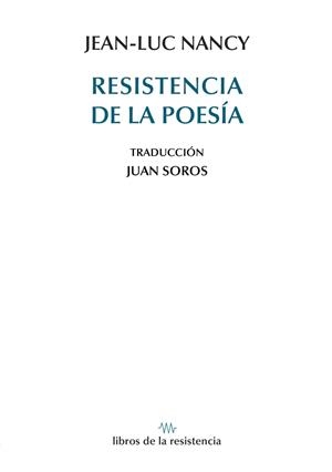 Resistencia de la poesía | Nancy, Jean-Luc