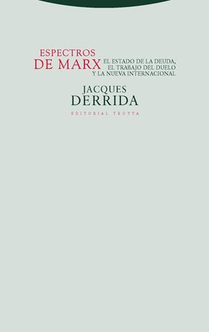 Espectros de Marx | Derrida, Jacques | Cooperativa autogestionària