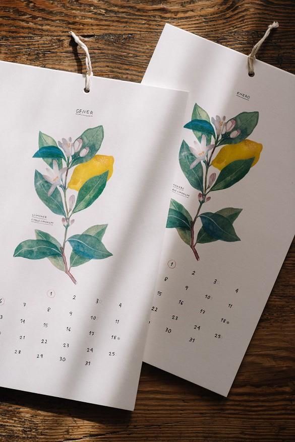 2026 Calendari Botànic. Gala Pont | Pont Paradía, Gala | Cooperativa autogestionària