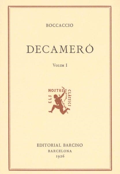 Decameró. (Volum I) | Boccaccio, Giovanni | Cooperativa autogestionària
