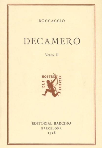 Decameró. (Volum 2) | Boccaccio, Giovanni | Cooperativa autogestionària