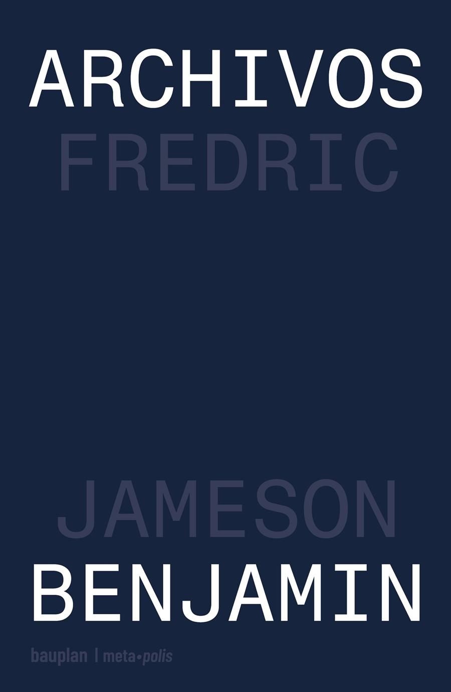 Archivos Benjamin | Jameson, Fredric