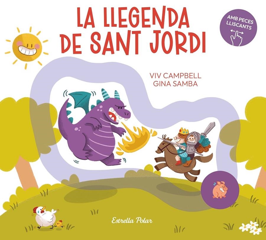 La llegenda de Sant Jordi amb peces lliscants | Samba, Gina
