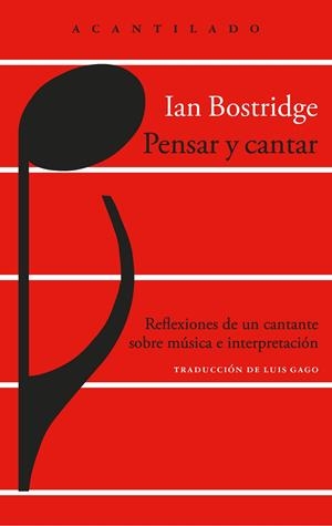 Pensar y cantar | Bostridge, Ian