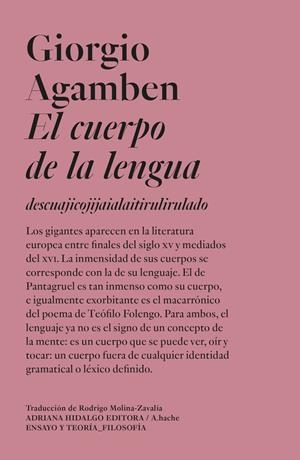 El cuerpo de la lengua | Agamben, Giorgio | Cooperativa autogestionària