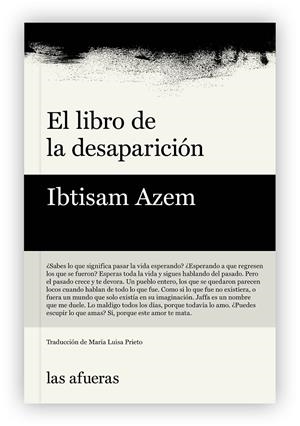 El libro de la desaparición | Ibtisam Azem | Cooperativa autogestionària
