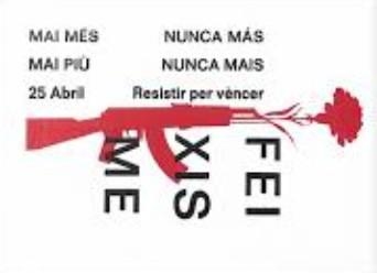 Postal Feixisme - 25 abril | Mariaipunt | Cooperativa autogestionària