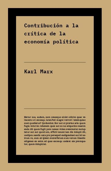 Contribución a la crítica de la economía política | Marx, Karl | Cooperativa autogestionària