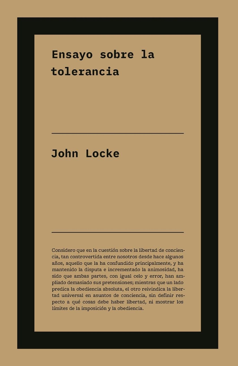 Ensayo sobre la tolerancia | Locke, John | Cooperativa autogestionària