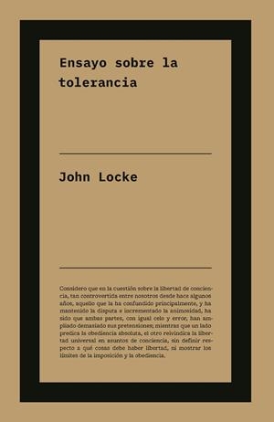 Ensayo sobre la tolerancia | Locke, John | Cooperativa autogestionària