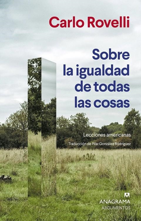 Sobre la igualdad de todas las cosas | Rovelli, Carlo