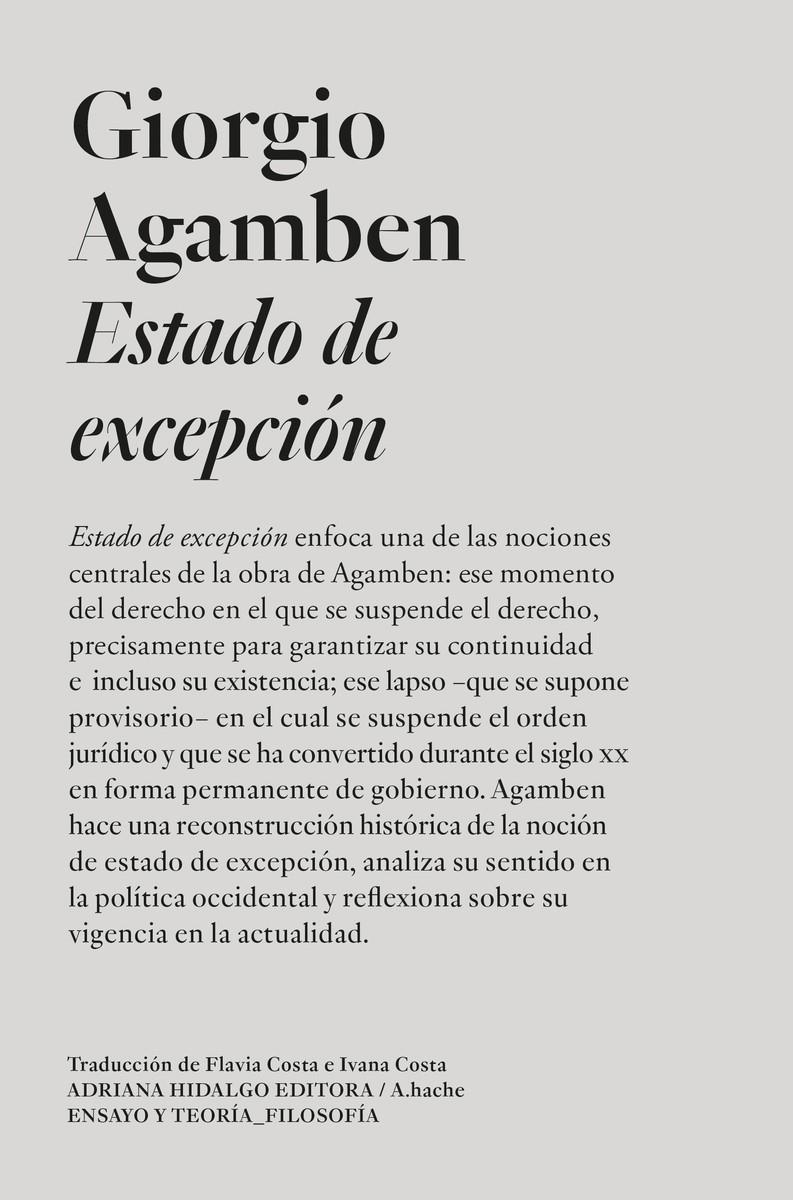 Estado de excepción | Agamben, Giorgio | Cooperativa autogestionària
